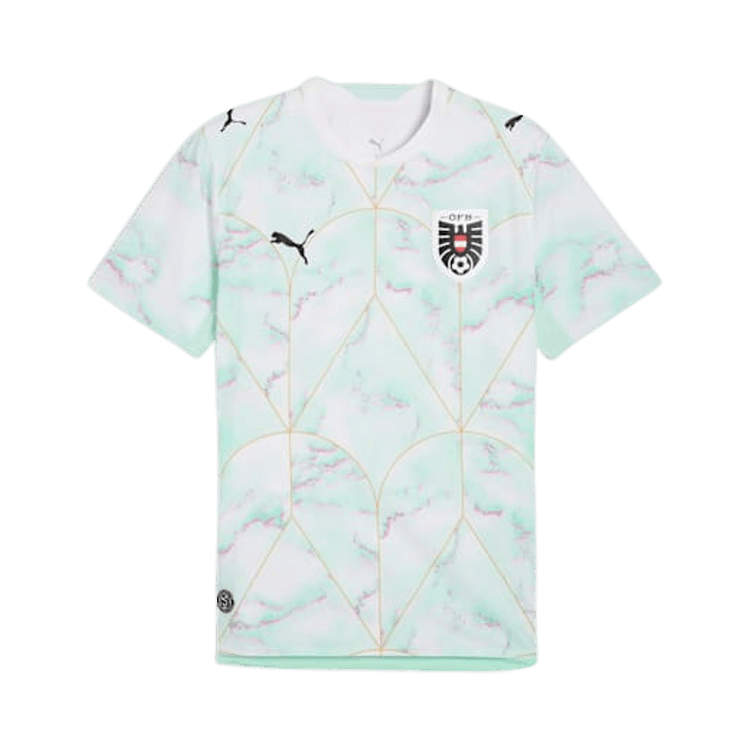 Puma Austria 2026 Authentic Away Jersey "Puma White-Mint Melt"