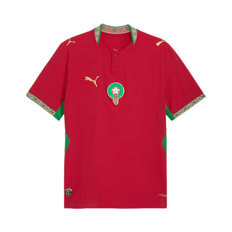 Puma Morocco Authentic Home Jersey "Fast Red-Victory Gold"
