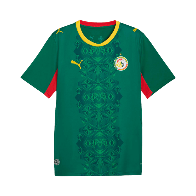 Puma Senegal 2026 Away Kit "Wild Green-Puma Red"
