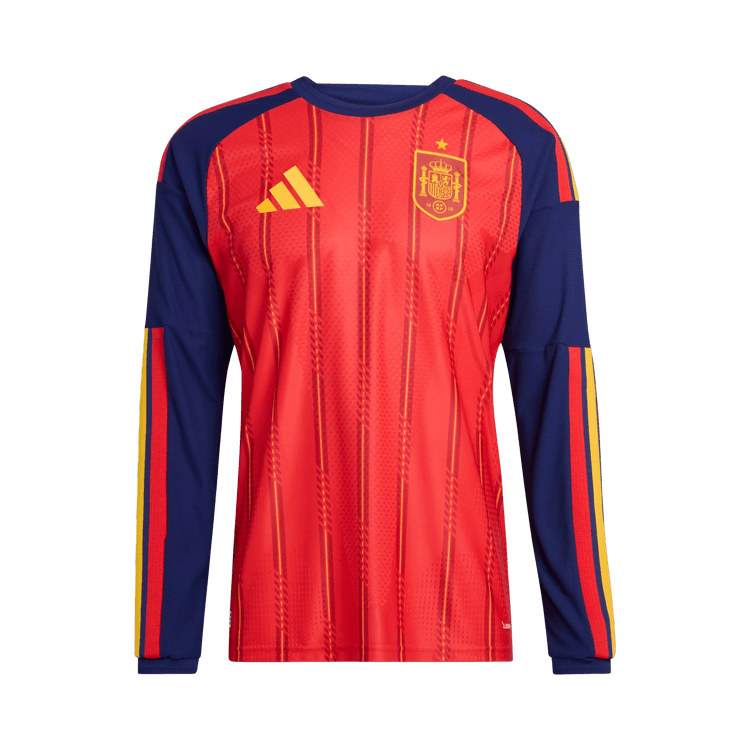 Adidas Spain 26 Home Authentic Long Sleeve Jersey "Vivid Red"