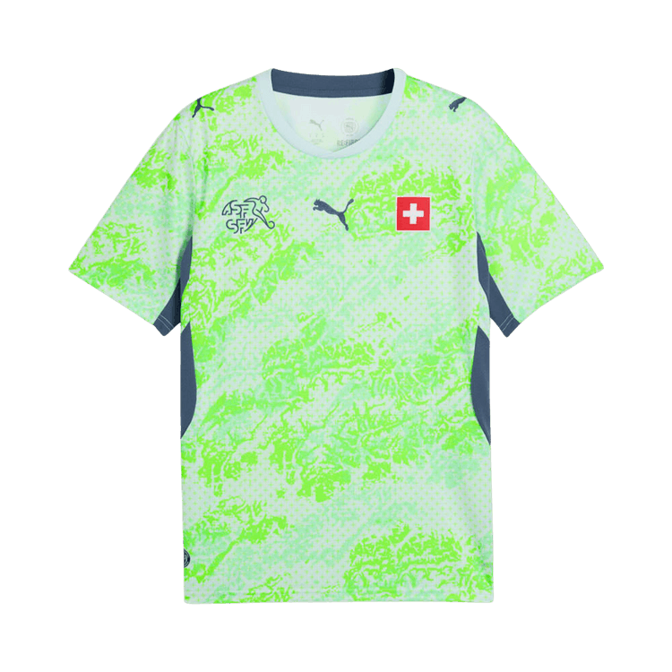 Puma Switzerland 2026 Away Kit "Sea Glass-Dark Indigo"