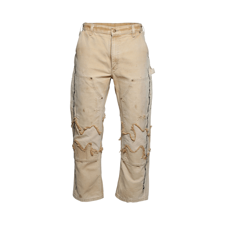 Warren Lotas x Carhartt Barbed Wire Reconstructed Vintage Double Knee Pants "Tan"
