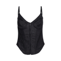 Mugler Denim Top "Raw Blue/Black"