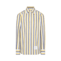 Thom Browne Long-Sleeve Button Down Straight Fit Shirt "Pale Yellow"
