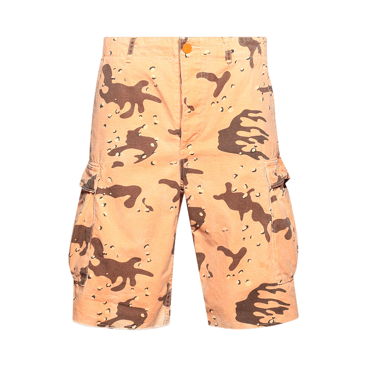 Hellstar Camo Shorts "Orange"