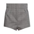 Mugler Short "Checks Beige/Blue"