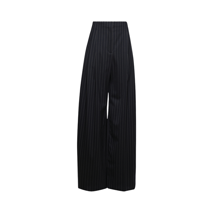Mugler Pantalon "Navy/White"