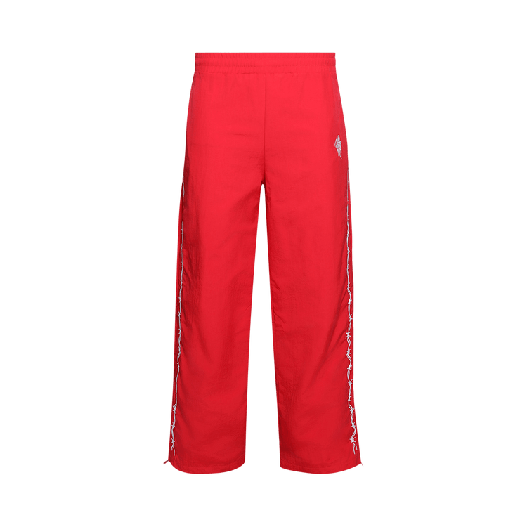 Warren Lotas Barbed Wire Nylon Track Pants "Red"