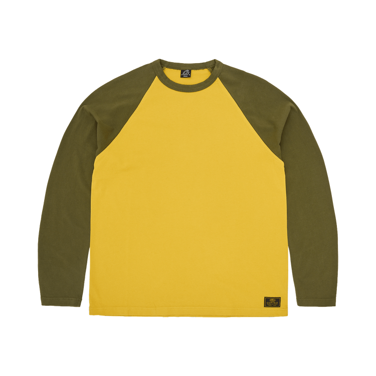 Corteiz Stencil Raglan Long-Sleeve "Gold/Olive"