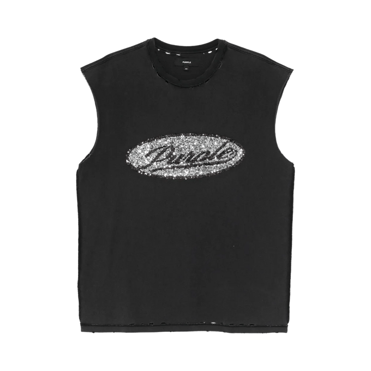 PURPLE BRAND Script Tank Top "Black"