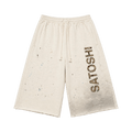 Satoshi Nakamoto Drifter Sweatshorts "White"