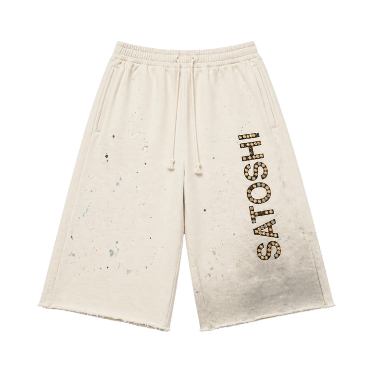 Satoshi Nakamoto Drifter Sweatshorts "White"