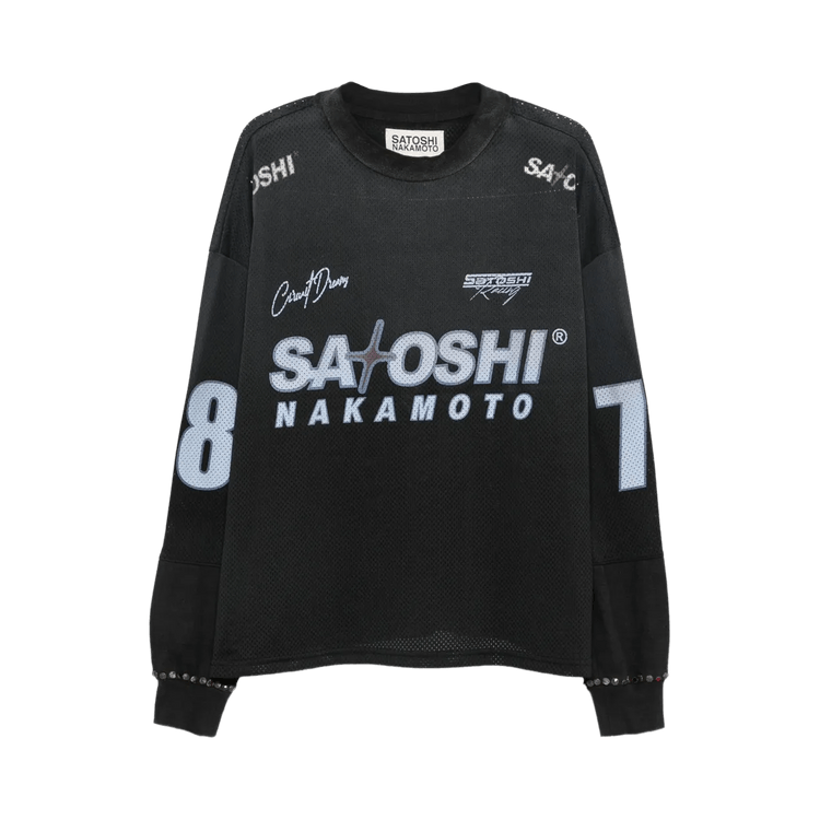 Satoshi Nakamoto Mesh Moto Jersey "Black"