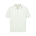 Issey Miyake Short-Sleeve Button Down "Duomo Green"