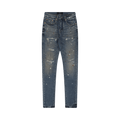 PURPLE BRAND Paint Splatter P001 Jeans "Indigo"