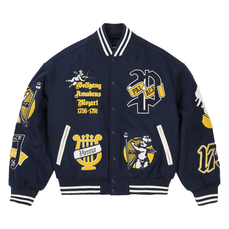 Palace Wolfgang Varsity Jacket "Navy"