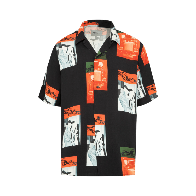 Carhartt WIP Short-Sleeve Sean Hamilton Shirt "Sean Hamilton Print/Black"