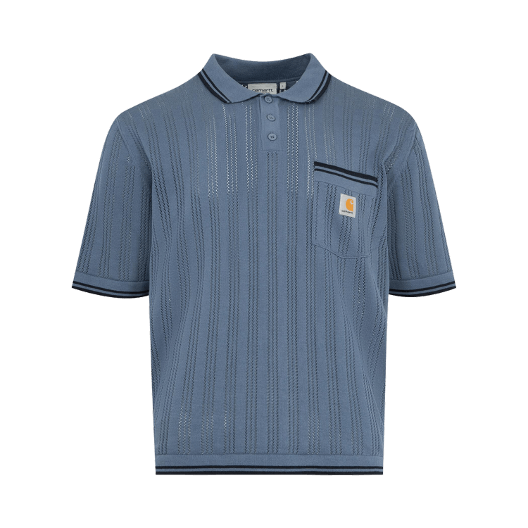 Carhartt WIP Short-Sleeve Ramsey Polo "Velvet Blue/Deep Night"