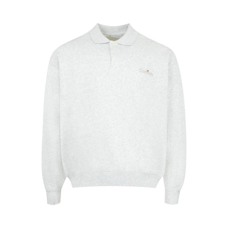 Carhartt WIP Label Polo Sweatshirt "Ash Heather"
