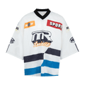 Martine Rose Oversized Hockey Top "White/Blue"