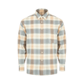 Auralee Super Light Wool Check Shirt "Light Brown Check"