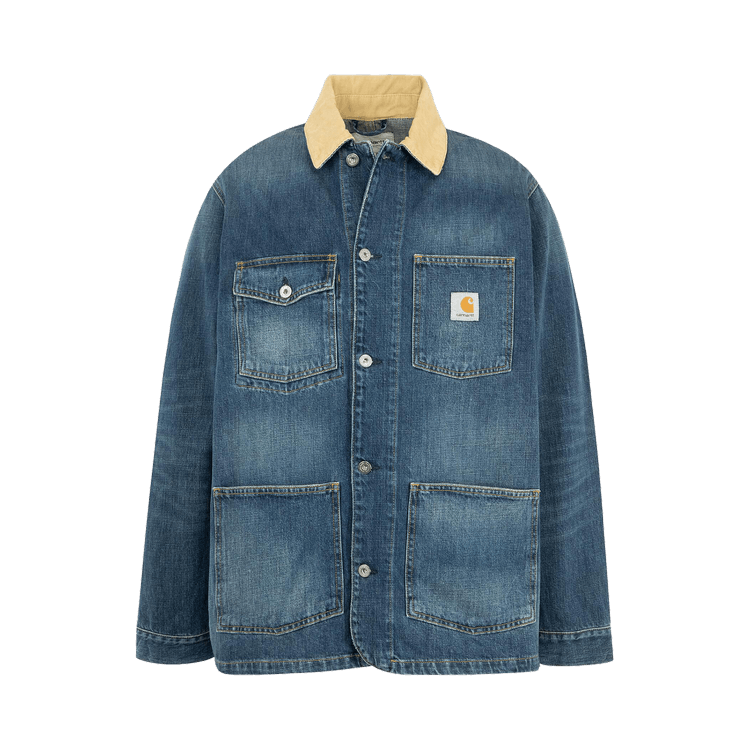 Carhartt WIP Warren Chore Coat "Blue/Dusty Brown"