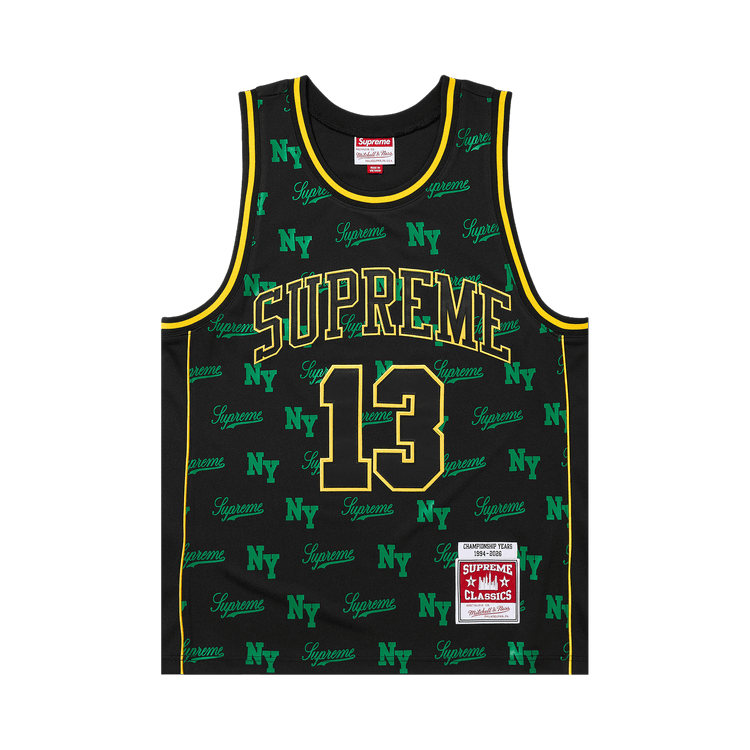 Supreme x Mitchell & Ness Monogram Jersey "Black"