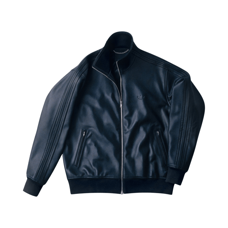 Y 3 A-Type Leather Track Jacket "Black"