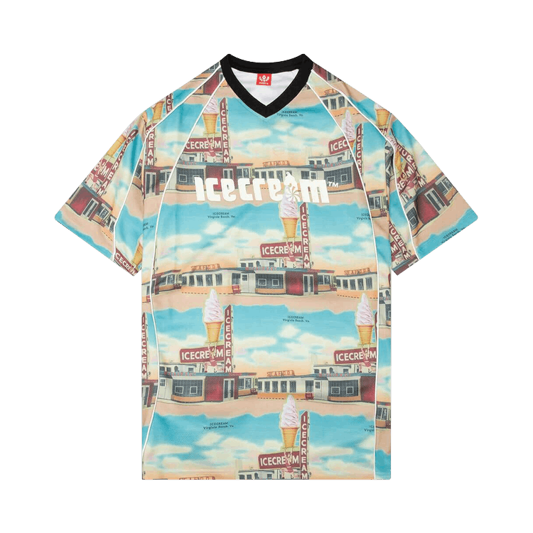 Icecream Brocato Short-Sleeve Knit Jersey "Allure"