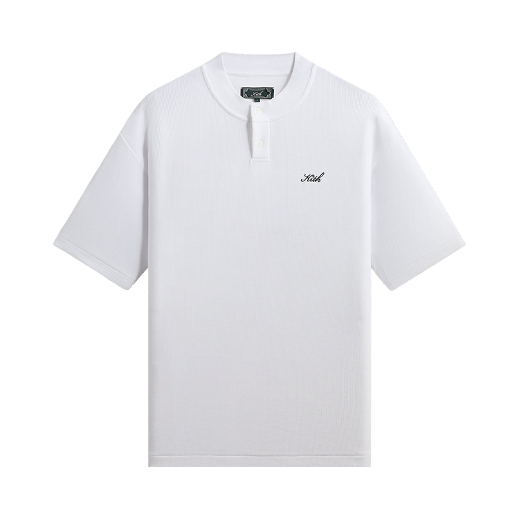 Kith Micro Waffle Tristan Henley "White"