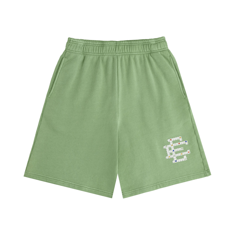 Eric Emanuel EE Rhinestone Sweatshort "Green"