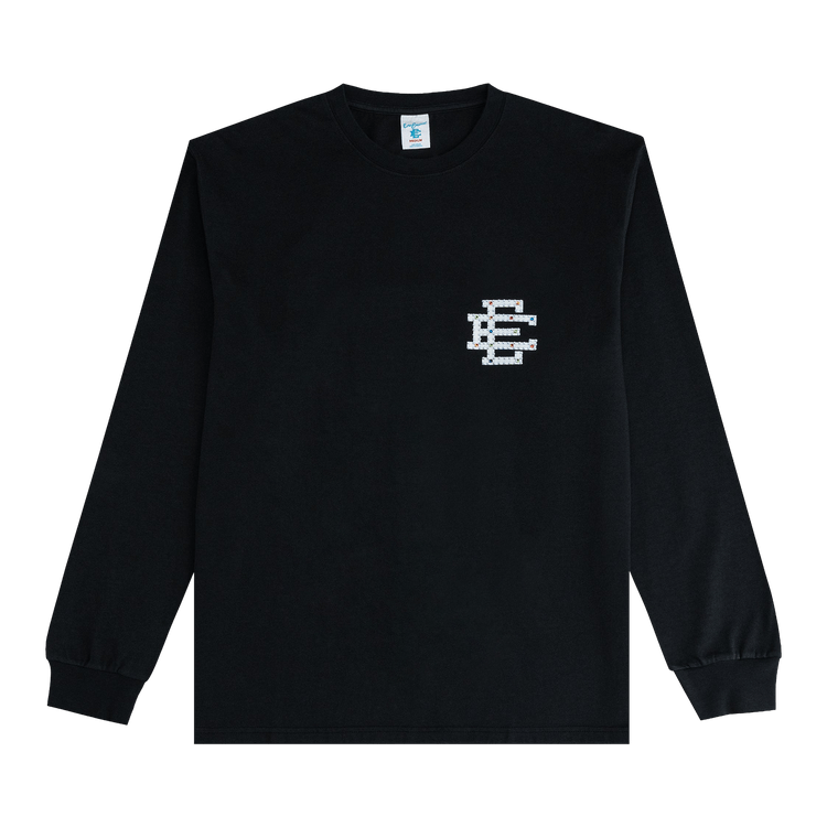 Eric Emanuel EE Rhinestone Long-Sleeve T-Shirt "Black"