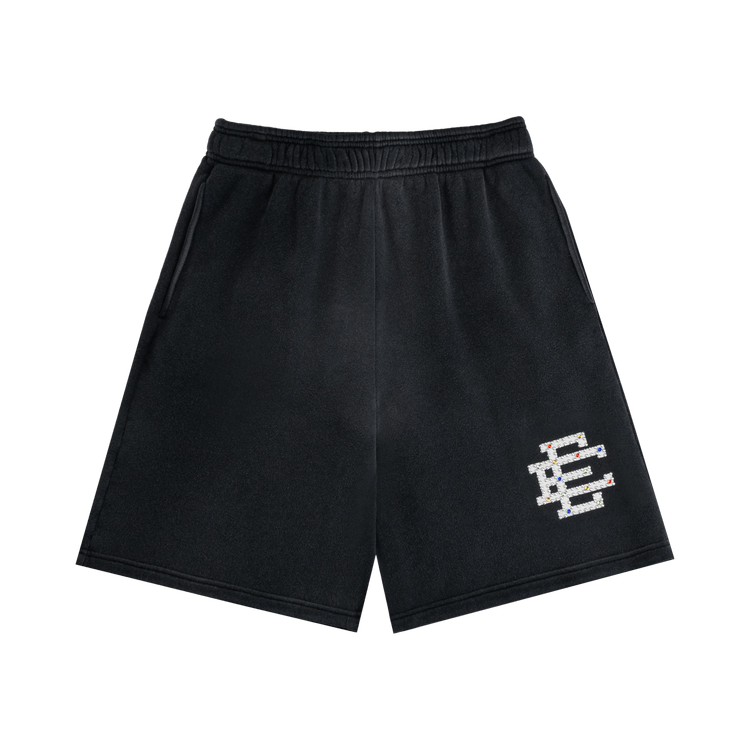 Eric Emanuel EE Rhinestone Sweatshort "Black"