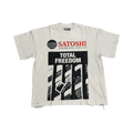 Satoshi Nakamoto Total Freedom Tee "White"