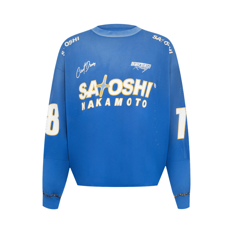 Satoshi Nakamoto Mesh Moto Jersey "Blue"