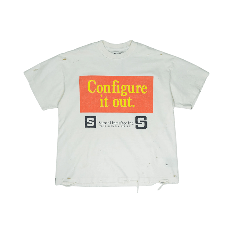 Satoshi Nakamoto Configure Tee "White"