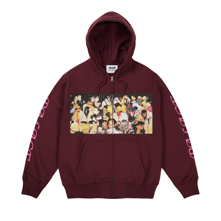Palace Dick Jewell Zip Hood "Rich Wine"