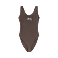 Stussy Surf Stock One Piece Swimsuit "Brown"