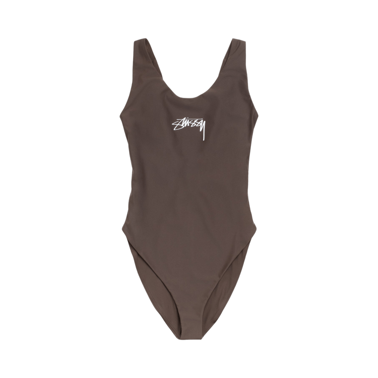 Stussy Surf Stock One Piece Swimsuit "Brown"