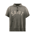 SAINT Mxxxxxx Saint Short-Sleeve Half Zip "Charcoal"