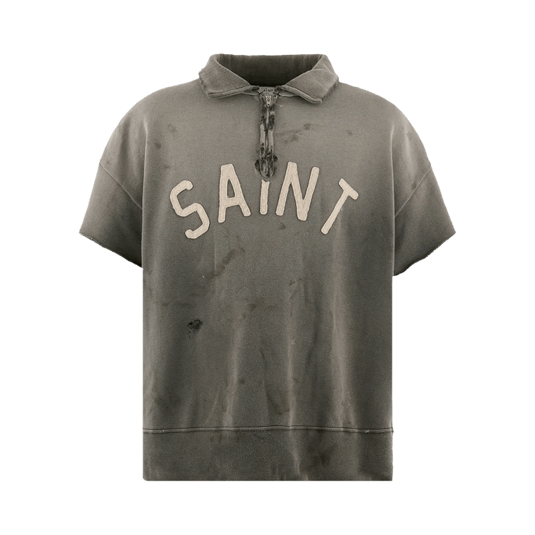 SAINT Mxxxxxx Saint Short-Sleeve Half Zip "Charcoal"