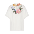 Maison Margiela V-Neck Floral T-Shirt "Off White"