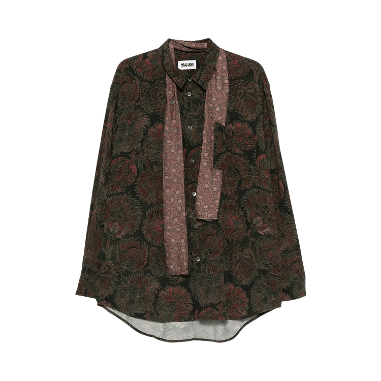 Magliano Liquid Penna Long-Sleeve Shirt "Pomengrade Green"