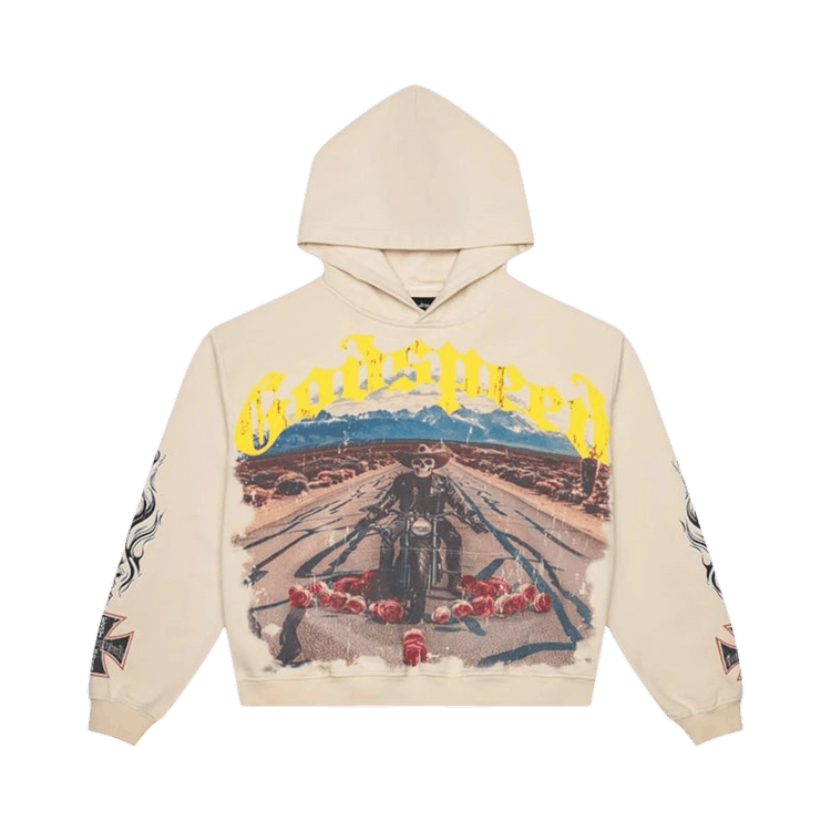 Godspeed Long Lonely Road Hoodie "Bone"
