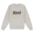 Aimé Leon Dore Houndstooth Applique Crewneck Sweatshirt "Grey"