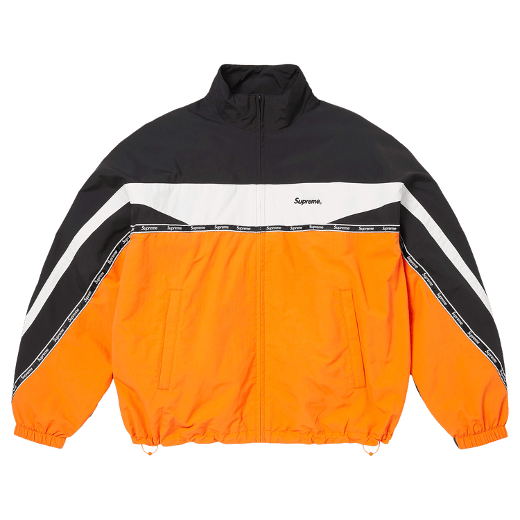 Supreme Logo Taping Track Jacket "Orange"