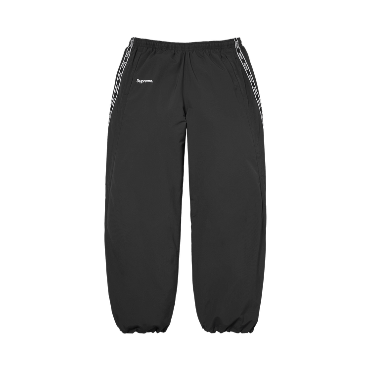 Supreme Logo Taping Track Pant "Black"