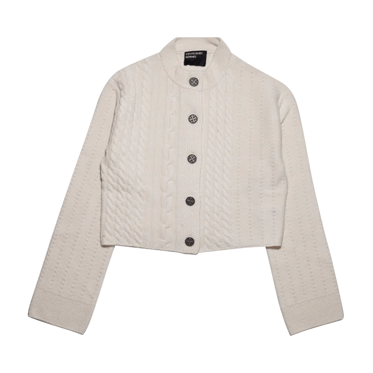 Enfants Riches Déprimés Cropped Cardigan "Ivory"
