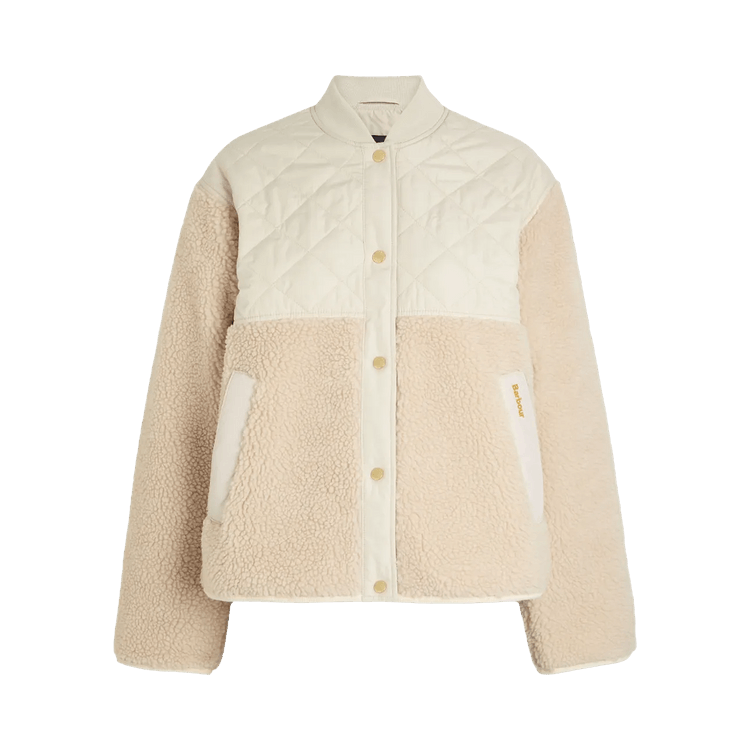 Barbour Wetherby Fleece Jacket "Oatmeal/Silver Cloud"