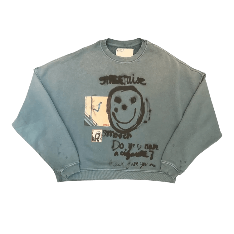 Paly Hollywood Streetwise Airbrush Crew Neck "Teal"